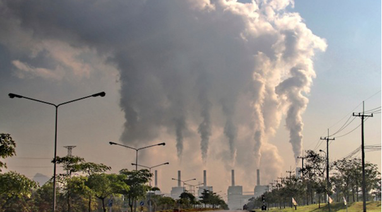 smoke from coal power plant