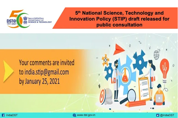 Draft 5th National STIP Guided by Self-Reliance Vision to Position India Among Top 3 Scientific Superpowers