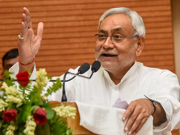 Nitish Kumar addressing SC/ST summit