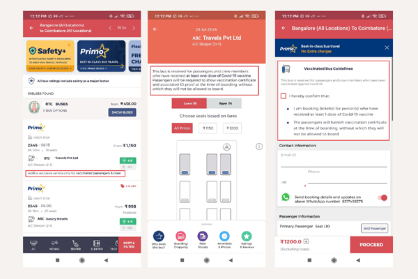 redBus Rolls Out India’s First Vaccinated Bus Service