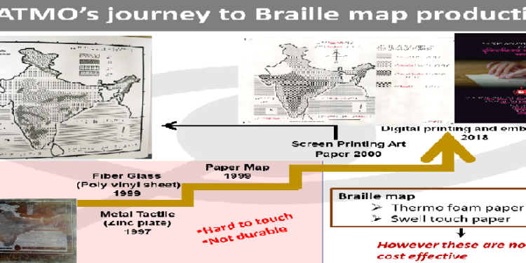 Visually challenged students will have access to user-friendly durable Braille maps using advanced technology