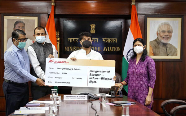 Civil Aviation Minister Inaugurates Direct Flights between Bilaspur to Indore