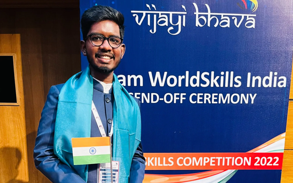 GITAM Student to Represent India at WorldSkills Competition in Korea