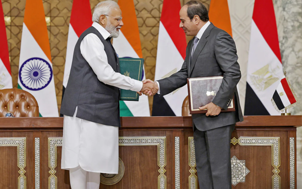 India, Egypt elevate ties to 'strategic partnership' during PM Modi's visit