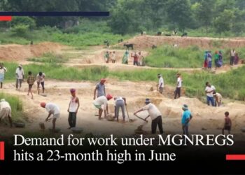 Demand for work under MGNREGS hits a 23-month high in June