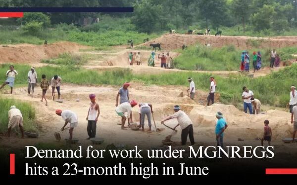 Demand for work under MGNREGS hits a 23-month high in June