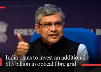 India plans to invest an additional $13 billion in optical fibre grid