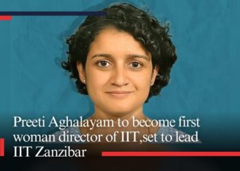 Preeti Aghalayam to become first woman director of IIT, set to lead IIT Zanzibar