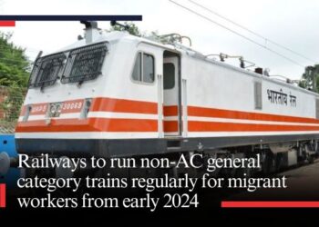 Railways to run non-AC general category trains regularly for migrant workers from early 2024
