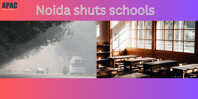 Noida shuts schools till Class 9 until November 10 due to severe air pollution, shifts to online classes