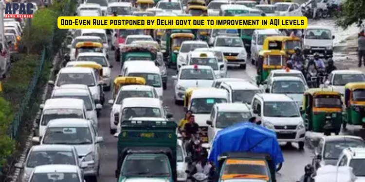 Odd-Even Rule postponed by Delhi govt due to improvement in AQI levels