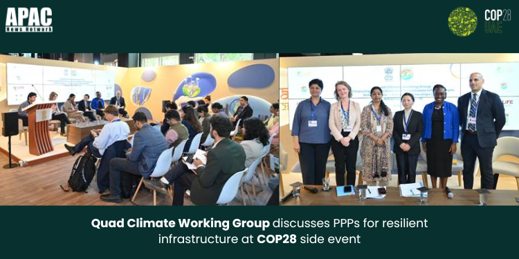 Quad Climate Working Group discusses PPPs for resilient infrastructure at COP28 side event