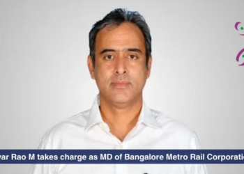 IAS Maheshwar Rao M takes charge as MD of Bangalore Metro Rail Corporation Limited