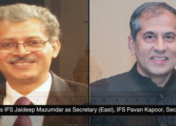 MEA appoints IFS Jaideep Mazumdar as Secretary (East), IFS Pavan Kapoor, Secretary (West)