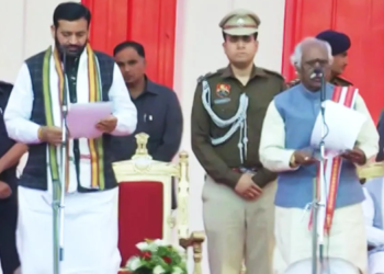 Nayab Singh Saini swears in as Haryana CM after Manohar Lal Khattar’s resignation