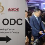 Shatrujeet Kapur and Unsoo Kim at Traffic Engineering Centre (TEC) and Organization Development Centre (ODC) inauguration.