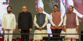 Devendra Fadnavis took oath as the CM of Maharashtra along with two deputy chief ministers, Eknath Shinde and Ajit Pawar.
