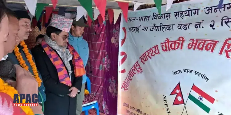India-Funded Khamlalung Health Post’s Foundation Stone Laid in Nepal