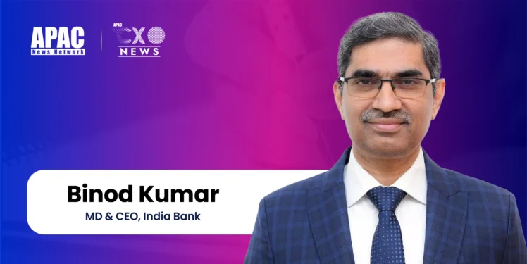 Indian Bank has announced the appointment of Binod Kumar as its new Managing Director (MD) and Chief Executive Officer (CEO).