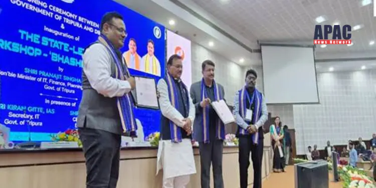 Tripura becomes first North East State to sign MoU with Bhashini for Multi-lingual Governance