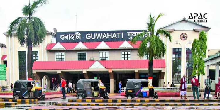 Guwahati station to be IT hub & world-class. ABSS upgrades 92 NE stations. Learn about IT building, passenger amenities, & Assam station revamp.