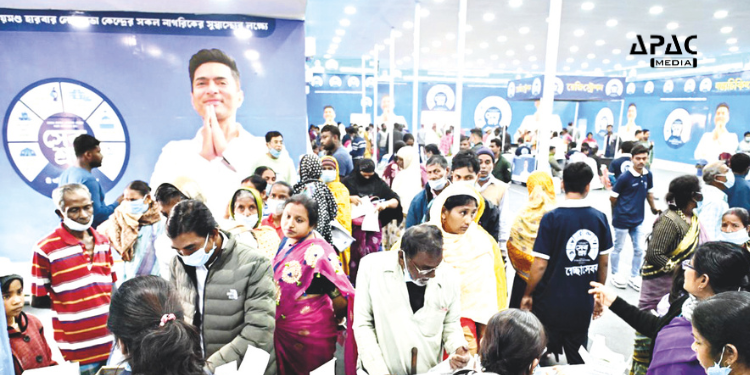 MP Abhishek Banerjee's 75-day 'Shebasary' health camp in Diamond Harbour concludes, treating over 1.2 million patients.