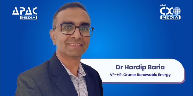 Dr Hardip Baria appointed VP of HR at Gruner Renewable Energy