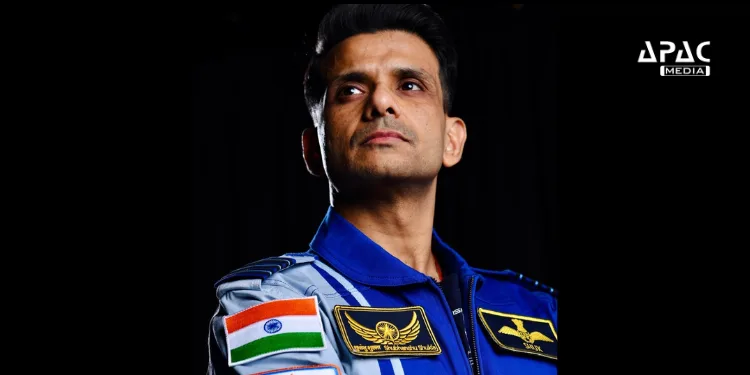 Group Captain Shubhanshu Shukla, India's first astronaut to ISS on Axiom Mission 4! The launch date is in May 2025 with SpaceX Dragon.