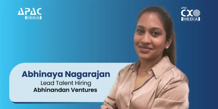 Abhinaya Nagarajan joins Abhinandan Ventures as Group Head - Talent Acquisition, leading the talent strategy, workforce scalability, and leadership hiring for their tech-driven companies.