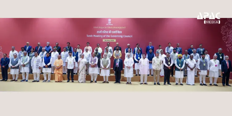 PM Modi chaired the 10th NITI Aayog Governing Council meet, urging states to work together for a developed India under ‘Viksit Bharat @2047’ vision.