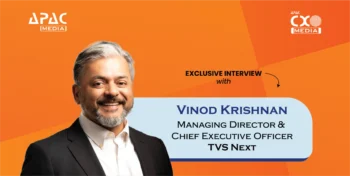 Vinod Krishnan of TVS Next discusses their AI-digital-platforms approach for enterprise transformation, focusing on smart operations, hyper-personalisation and measurable business impact with solutions like NexAA, NexOps and NexDox.