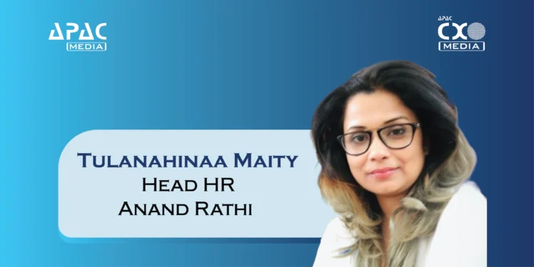 Anand Rathi Group appoints Tulanahinaa Maity as CHRO for Investment Services and Institutional Equity.