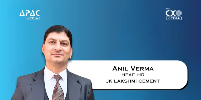 Anil Verma has been appointed as the new Head of HR for JK Lakshmi Cement's Rajasthan location, effective June.