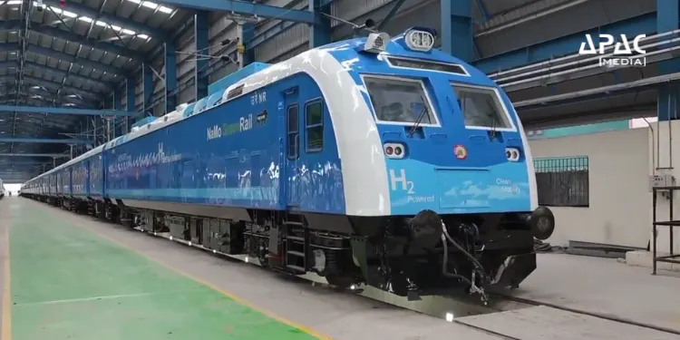 India's first hydrogen-powered train is set to launch, with a sneak peek shared by the Union Railway Minister Ashwini Vaishnaw.