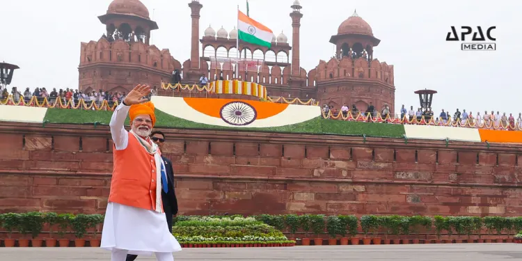 Prime Minister Narendra Modi’s 79th Independence Day address unveiled major reforms, including GST rate cuts by Diwali 2025, a Rs 1 lakh crore jobs scheme, the Sudarshan Chakra defence system, Made-in-India chips, nuclear energy expansion, a deep-sea exploration mission, indigenous fighter jet engines, a high-powered demography mission and a next-generation reform task force to achieve Viksit Bharat by 2047.