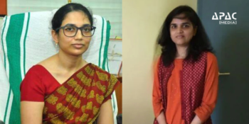 IAS Swagat Bhandari (L), IAS Isha Khosla (R)