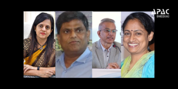 L to R: IAS Ashwini Bhide, IAS K H Govinda Raj, IAS Vikaschandra Rastogi, IAS Radhika Rastogi