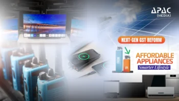 GST Council cuts rates. ACs, TVs, dishwashers at 18%, solar panels, walkie-talkies, composting machines at 5%, boosting electronics and green energy.