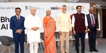 Ashwini Vaishnaw welcomes Google’s $15 billion AI hub in Visakhapatnam; urges AI reskilling, Andaman internet hub, Vizag–Sittwe cable and talent development.