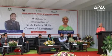 Nirmala Sitharaman inaugurates AI Skilling Centre at NTTC Dimapur, stressing the Northeast’s priority in infrastructure, investment and future-ready skills.