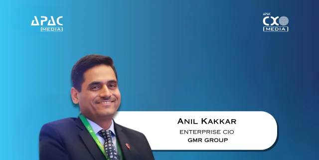 Anil Kakkar joins GMR Group as Enterprise CIO, leading the company’s digital and IT transformation, innovation initiatives and technology strategy across airports, infrastructure, energy and sports sectors.