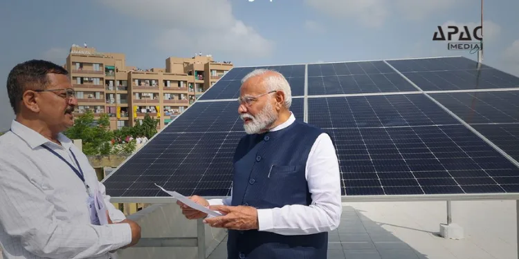 India installs rooftop solar systems in nearly 24 lakh homes under PM Surya Ghar scheme, achieving 24% of its 1 crore target with accelerated measures in place.