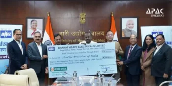 BHEL has handed over a Rs 109.98 crore dividend cheque to the Centre for FY25, marking a 100% increase over the previous year.