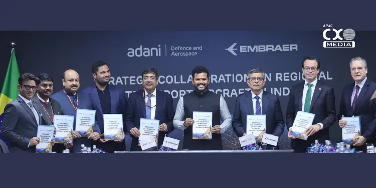 Adani, Embraer Sign MoU to Establish Regional Transport Aircraft Ecosystem in India