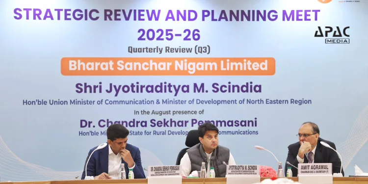 Communications Minister Jyotiraditya M. Scindia has directed BSNL to expand its customer base, improve ARPU and strengthen quality of service during a detailed circle-wise performance review, even as the state-run telecom operator continues to face financial stress.