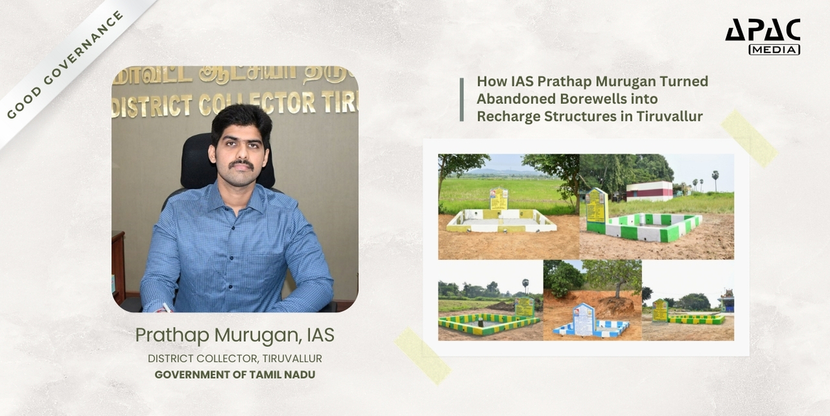 From Dry Wells to Rising Water Tables: How IAS Prathap Murugan Turned Abandoned Borewells into Recharge Structures in Tiruvallur