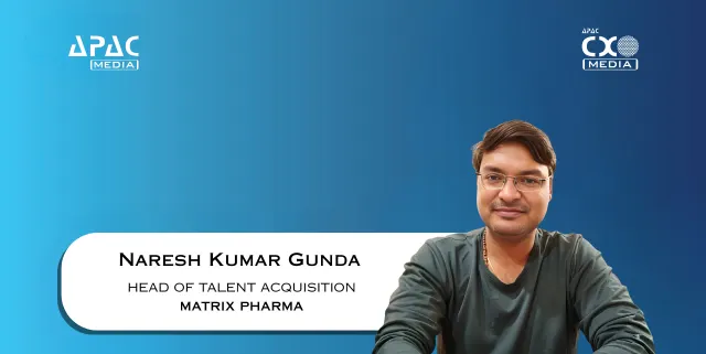 Naresh Kumar Gunda appointed Head of Talent Acquisition at Matrix Pharmacorp, set to lead recruitment strategy across API, peptides and pharma operations.