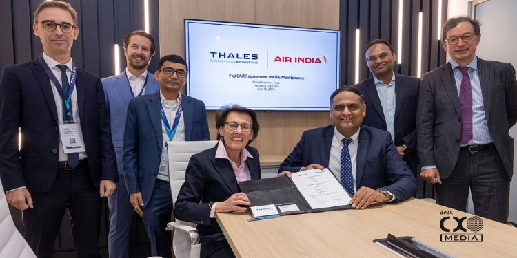 Air India Signs 10-Year Deal With Thales To Maintain Entertainment Systems Across 57 Aircraft