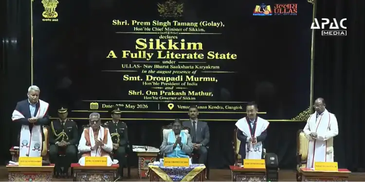 Sikkim Declared 5th Fully Literate State in India under ULLAS Initiative