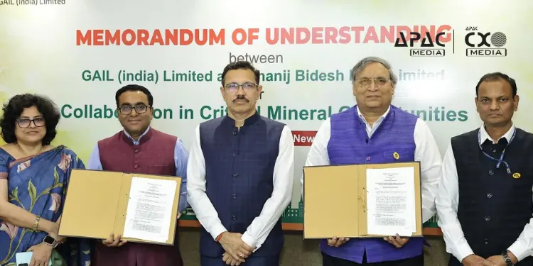 GAIL, KABIL Join Hands to Strengthen India's Critical Minerals Security